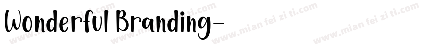 Wonderful Branding字体转换